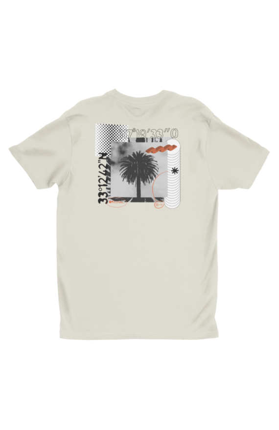 Oceanside Palm tree t shirt