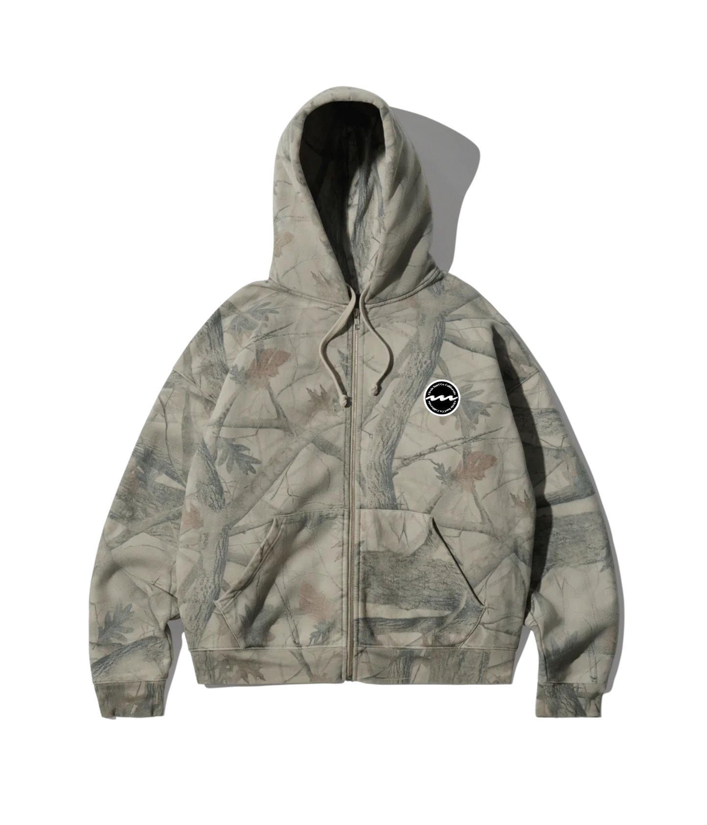Camouflage cropped hoodie