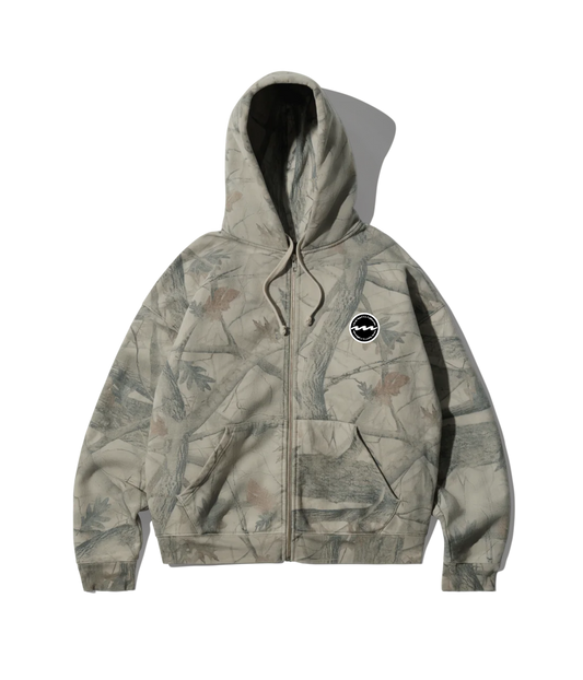 Camouflage cropped hoodie