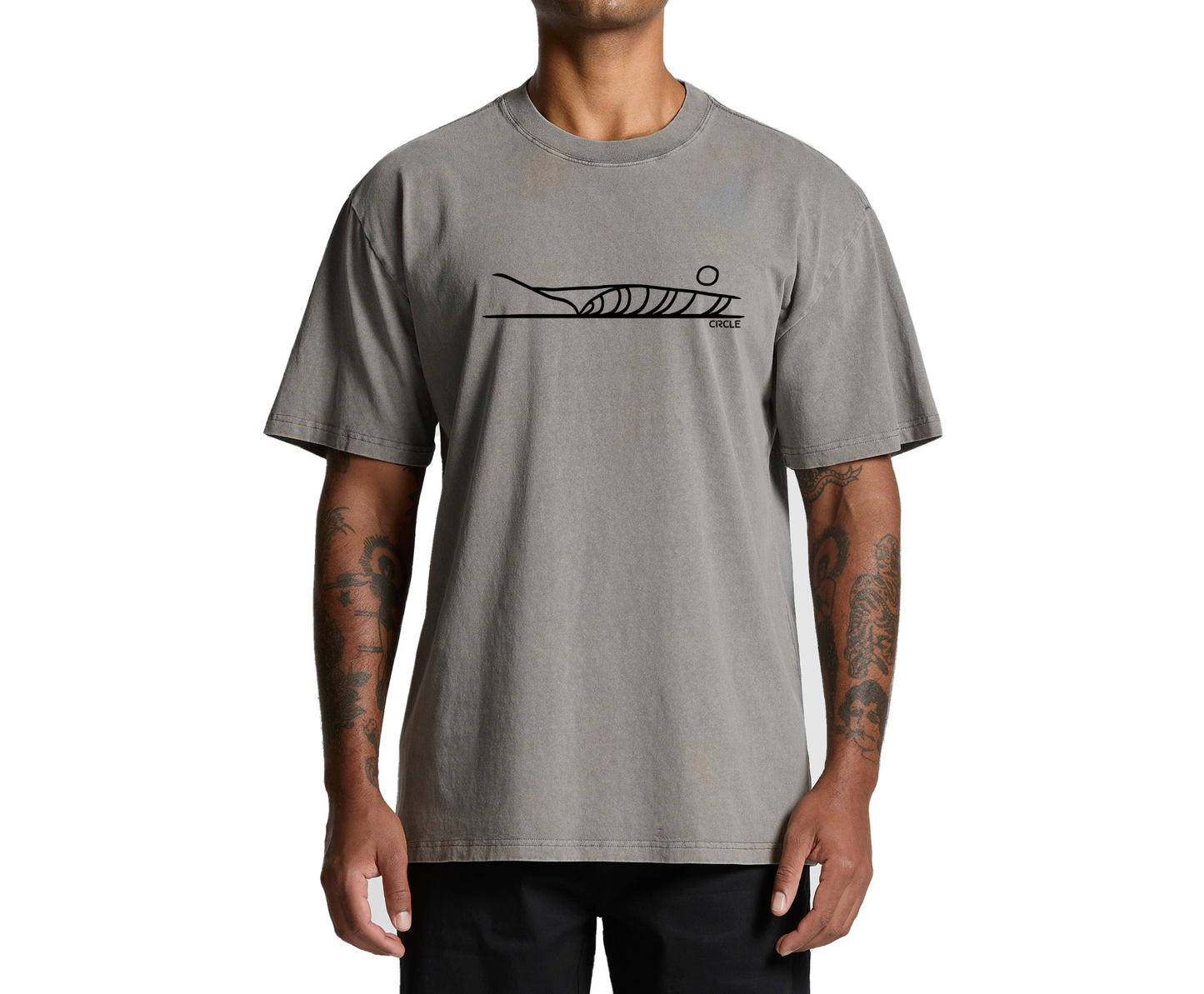 Wave heavy fade  tee