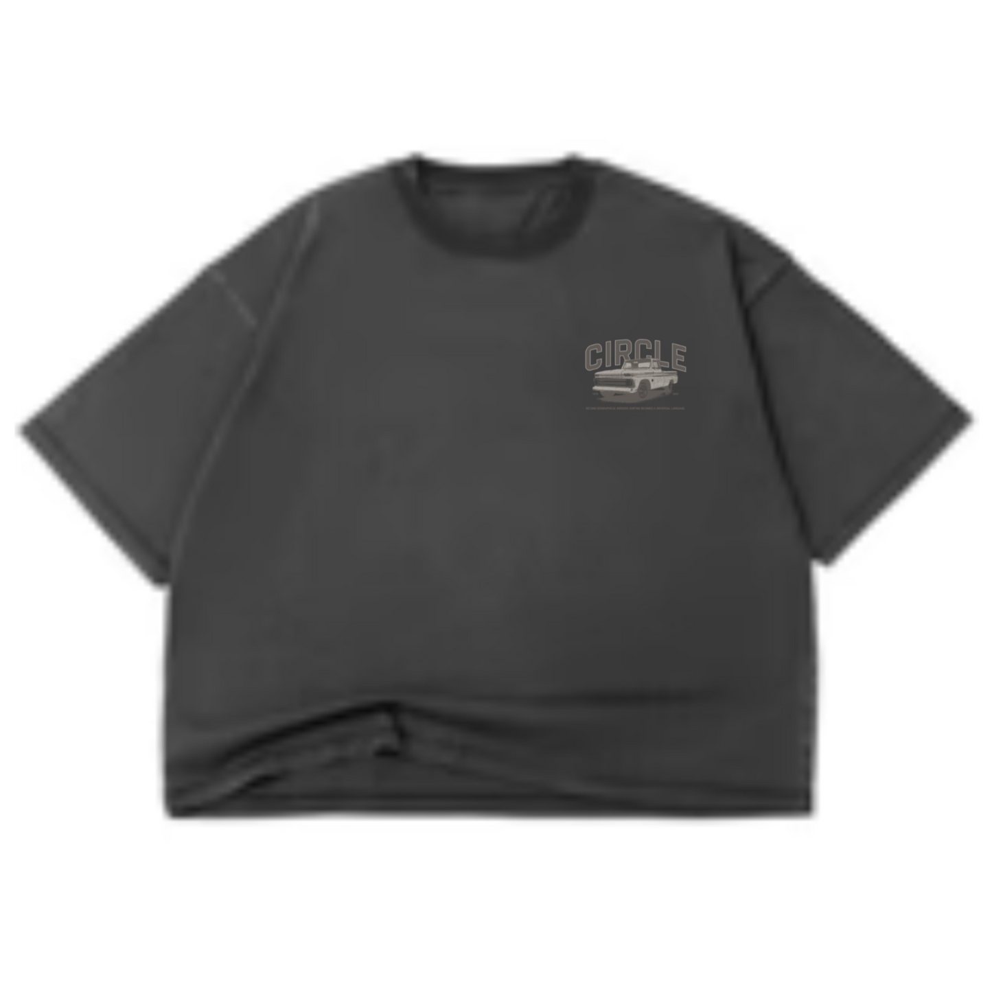 Cropped wash T-shirt