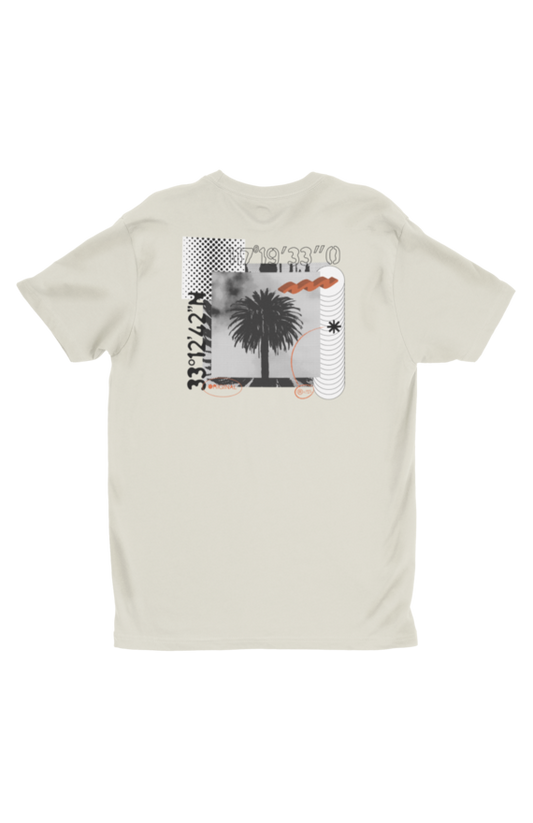 Oceanside Palm tree t shirt